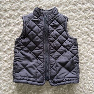 Size 6-12 Months Old Navy Quilted Gray Baby Vest